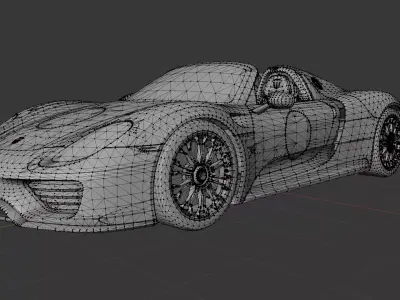 Porsche 918 spyder 3D print model