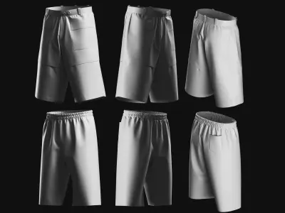 Basemesh Short Collection 3D model