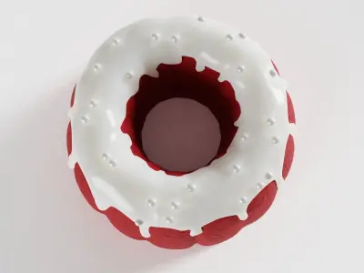 Mini Red Velvet Cake 3D model