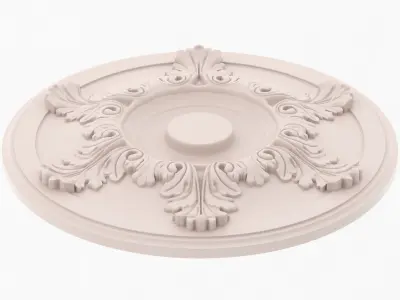 Classic Ceiling Medallion 42 3D model
