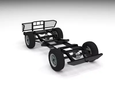SUV Chassis 3D model
