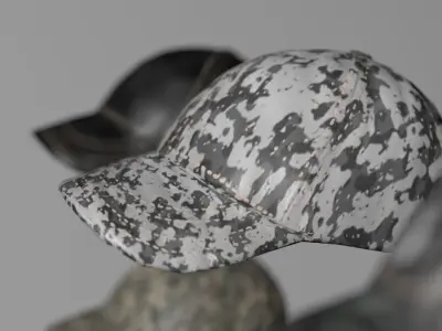 Sport hat Low-poly 3D model