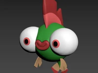 Cartoon Fish 3D model