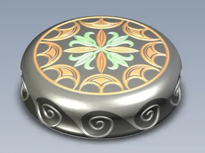 Chips Backgammon and Checkers Ancient Roman style 3D print model 3D print model