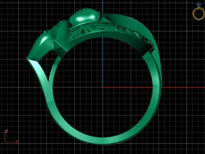 Fancy Womens Rings Plain Rings Ready STL 3DM Models Rings 3D print model 48