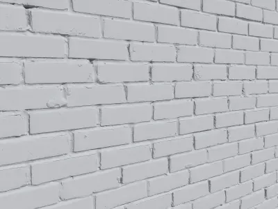Ultra realistic Brick wall Scan 3D model