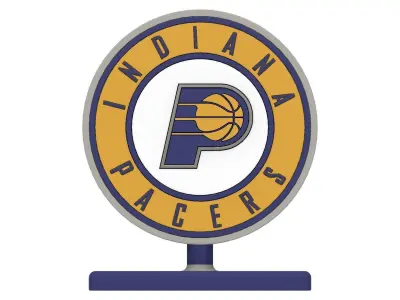 Indiana Pacers NBA Logo Two Version Available  3D print model