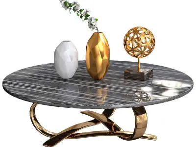 Coffee tables Decorative sets 4 3D model