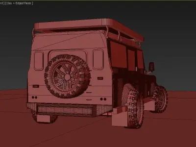 Land rover defender 3D model from CGTrader