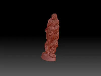 Girl beautiful 3D print model