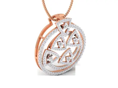 Women pendant 3D print model 4