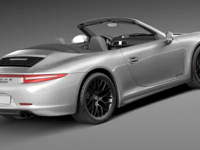 Porsche 911 Carrera GTS Cabrio 2016 3D model