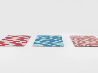 Mat Set Low Poly 3D Model 3D model Low-poly 3D model