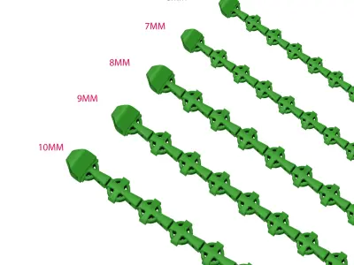 5 Size Permium Celtic Jesus Cross 3D Model 3D Model Pack