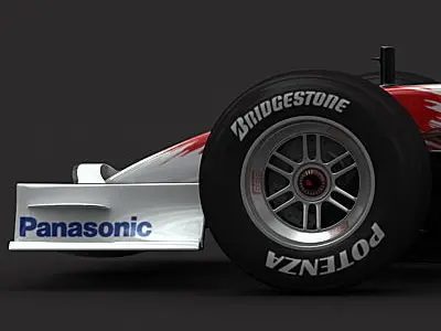 F1 2008 Toyota TF108 3D model
