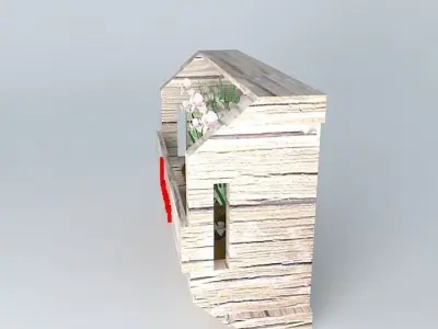 Wall mounted plant rack Free 3D model