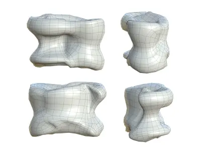 Asyq Blue Bone Low-poly 3D model