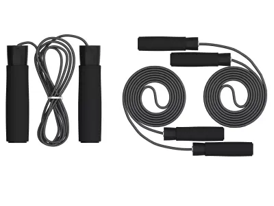 rope skipping Low-poly 3D model