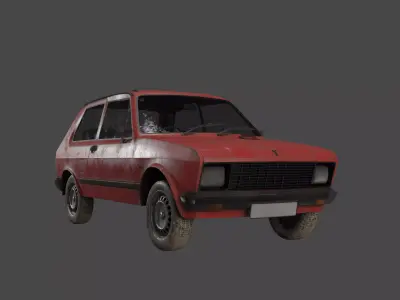 Yugo Koral45 Low-poly 3D model