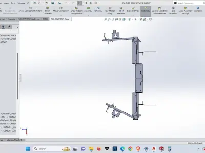 Landcruiser 78 79 rear tire tyre rack bumper 3D model