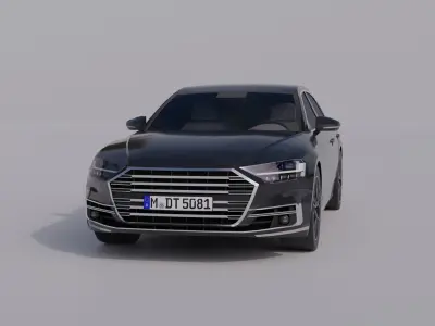 Generic Luxury Sedan 1 Low-poly 3D model