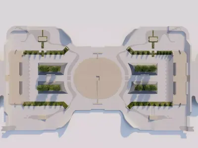 Skatepark-Skate Park PACK 3D model