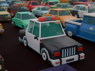 200 Low Poly Vehicles Pack Low-poly 3D model