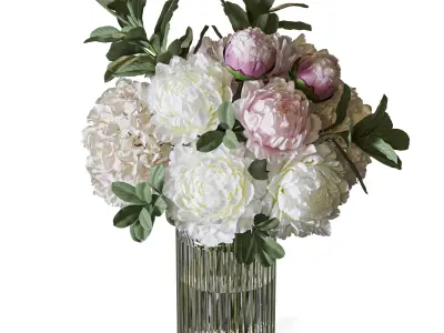 Flower Set 093 3D model