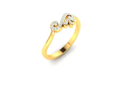 Diamond Ring For Women 3d Print Model 3D print model buy