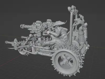 Road Rage RR-001 Mad Max style 3D printable models 3D print model