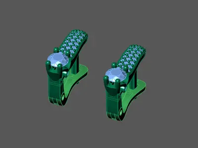 Women Earrings 3DM STL Womens Earring Renders 3D print models   3D print model 31