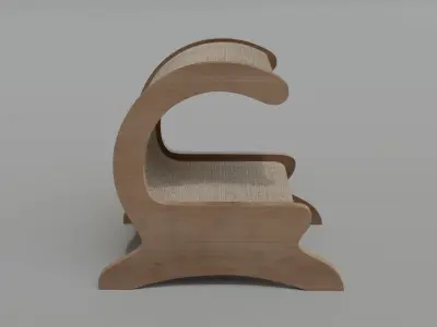 Cat Bed Scratcher 3D model