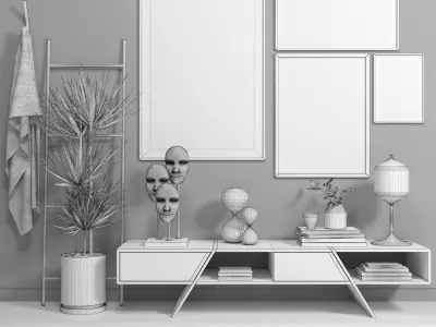Scandinavian set 001 3D model
