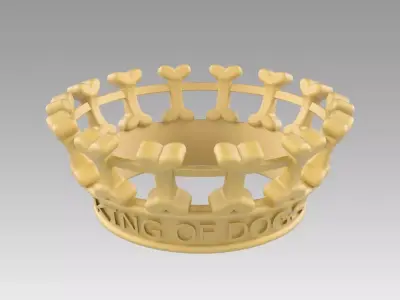 Crown for dogs king of dogs 3D print model