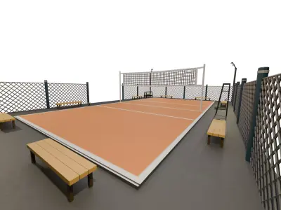 VOLLEYBALL COURT 3D model