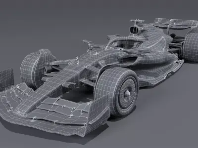 McLaren F1 Car MCL60 3D model