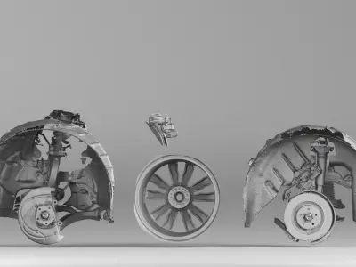 001636 3D Scan of Volkswagen Touareg 2021 Car Parts 3D print model