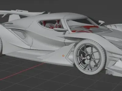  Gumpert Apollo  Carbon 3D model