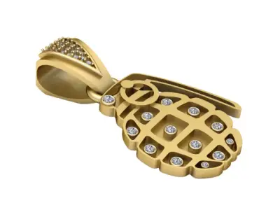 HIP HOP GRANDE PENDANT 3D PRINTABLE MODEL  3D print model