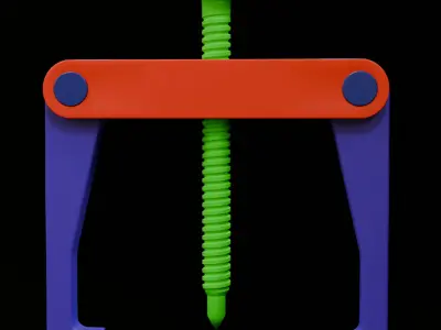 Bearing Puller Tool 3D model