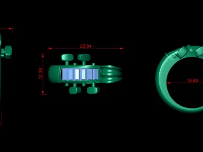 Cello Ring 3D print model