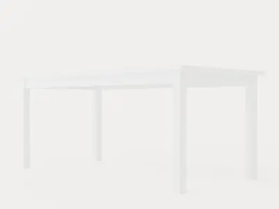 Jasmine Extensionable Dining Table 180 Cm Low-poly 3D model