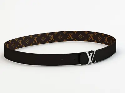 Female Luxury Belt Low-poly 3D model