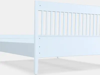 IDANAS Bed frame 7 Low-poly 3D model
