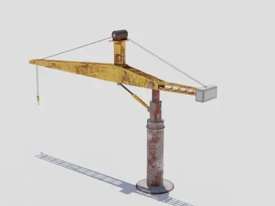 Crane 3D model Low-poly 3D model