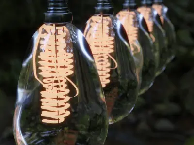 Realistic Light Bulb Free low-poly 3D model