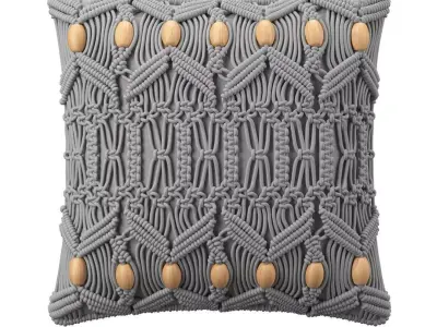 Decorative Cushions Nicaea Cotton Geometric Pattern 3D model