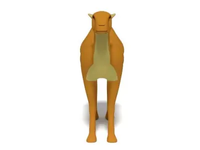 Cartoon Camel 3D model