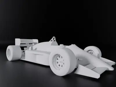 Lotus 98T Low Poly PRINT AND 3D MODEL RACE CAR FORMULA 1  Low-poly 3D model