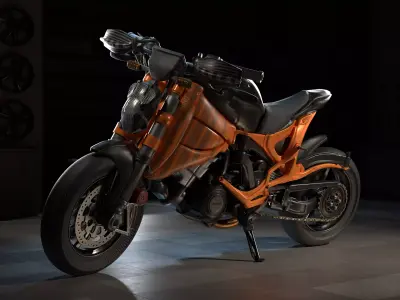 3D Motorbike Super Hyper Bike Model 3D model